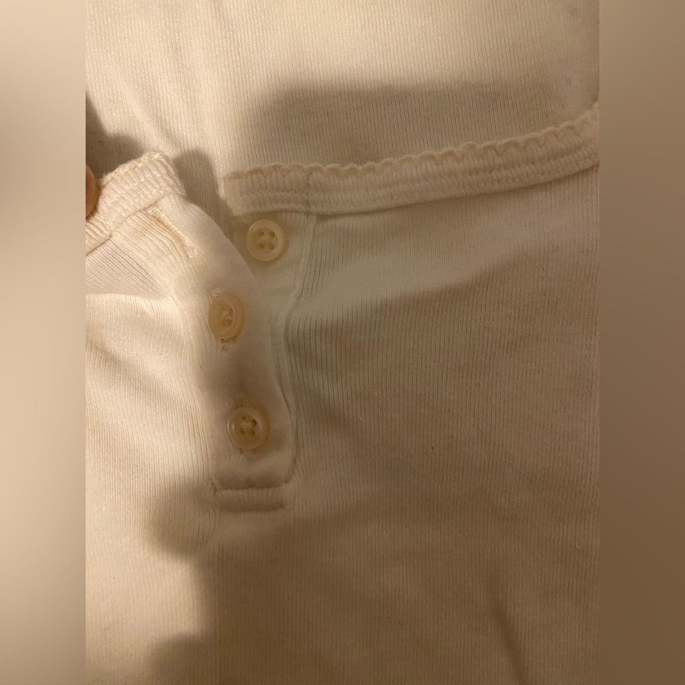 Brandy Ruffle Sleeve White Top - Picture 4 of 6